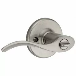 Door Kwikset Handle Nickel Satin Universal Entry Security Keyed Balboa -Schlage Trade 43359222