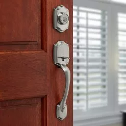 Belleview Door Kwikset Smartkey Handleset Nickel Satin Entry Security Balboa Deadbolt Single Cylinder 17 Belleview Door Kwikset Smartkey Handleset Nickel Satin Entry Security Balboa Deadbolt Single Cylinder -Schlage Trade 43391813