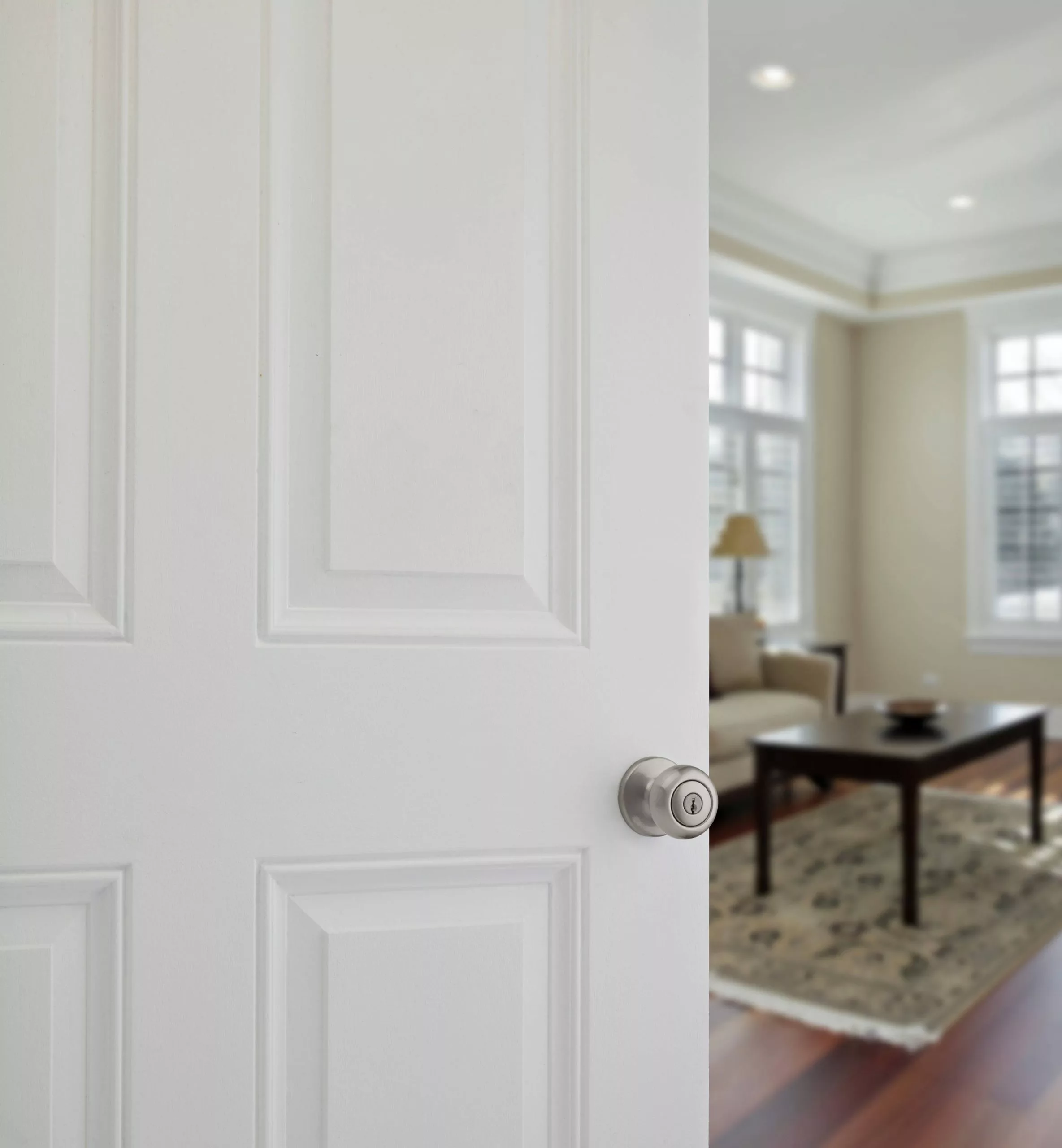 Door Cove Kwikset Knob Nickel Satin Keyed Entry Security No Deadbolt 7 Door Cove Kwikset Knob Nickel Satin Keyed Entry Security No Deadbolt - Image 5