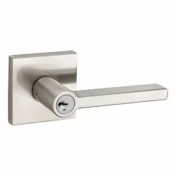 Halifax Door Kwikset Handle Smartkey Nickel Satin Universal Entry Signature Keyed -Schlage Trade 43395418