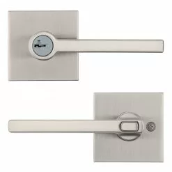Halifax Door Kwikset Handle Smartkey Nickel Satin Universal Entry Signature Keyed -Schlage Trade 43395422