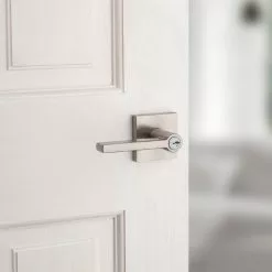 Halifax Door Kwikset Handle Smartkey Nickel Satin Universal Entry Signature Keyed -Schlage Trade 43395424