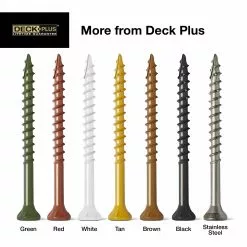Deck Screw Deck Plu 10 X 2-1/2-In (1825-Count) Wood To Wood 18 Deck Screw Deck Plu 10 X 2-1/2-In (1825-Count) Wood To Wood -Schlage Trade 43421829