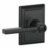 Latitude-Addison Schlage Door Handle Matte Universal Privacy Black -Schlage Trade 43440381