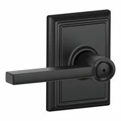Latitude-Addison Schlage Door Handle Matte Universal Privacy Black