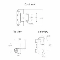 Cabinet Cabinet Hinge Hinge Satin Nickel 1/2-In 2-Pack Flush Self-Closing Style Selection 9 Cabinet Cabinet Hinge Hinge Satin Nickel 1/2-In 2-Pack Flush Self-Closing Style Selection -Schlage Trade 43546159