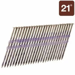 Metabo Framing Nail Hpt Steel 3-1/4-In 21-Gauge 21 (4000-Piece) Hot-Dipped Collated Galvanized