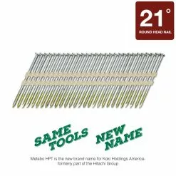 Metabo Framing Nail Hpt Steel 21-Gauge 3-In (1000-Piece) 21 Bright Collated 9 Metabo Framing Nail Hpt Steel 21-Gauge 3-In (1000-Piece) 21 Bright Collated -Schlage Trade 43649211