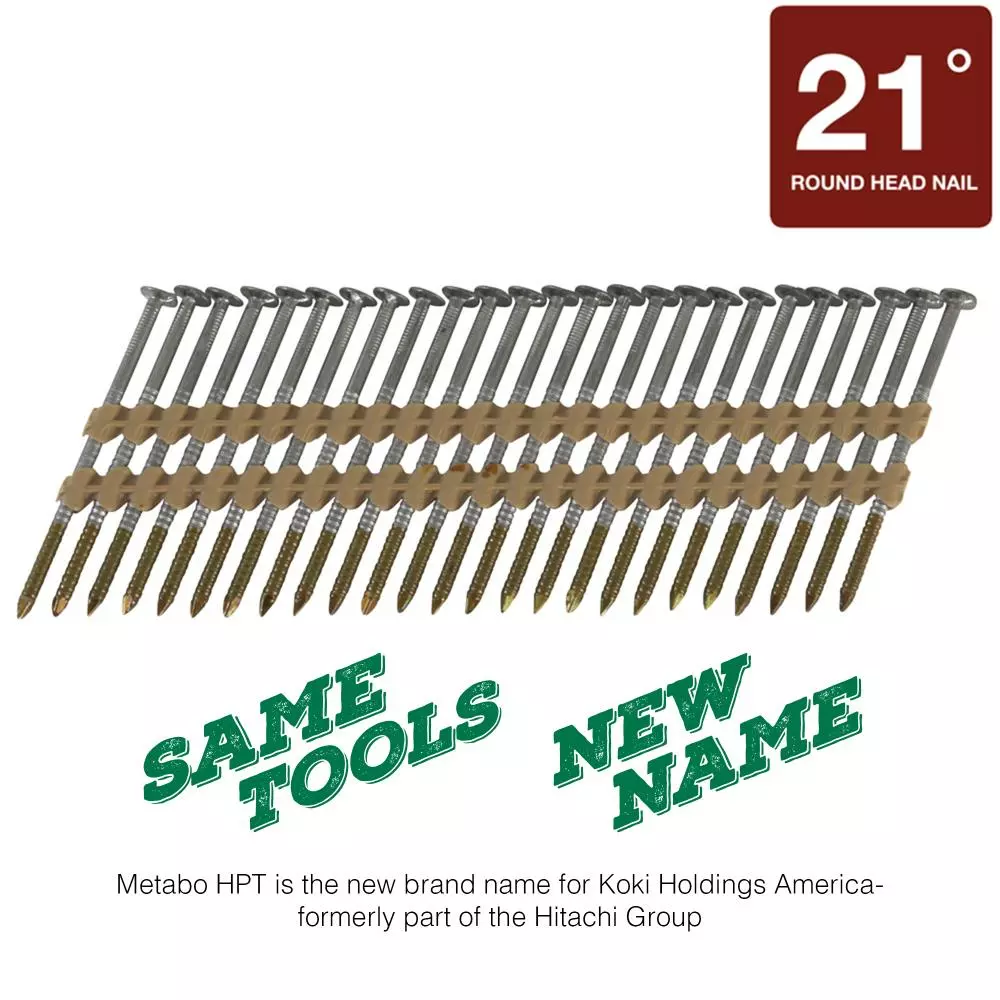 Metabo Framing Nail Hpt Steel 21-Gauge 3-In 21 (4000-Piece) Hot-Dipped Collated Galvanized 6 Metabo Framing Nail Hpt Steel 21-Gauge 3-In 21 (4000-Piece) Hot-Dipped Collated Galvanized - Image 4