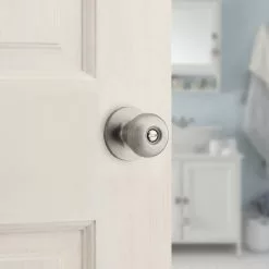 Reliabilt Door Knob Contractor Pack Nickel Baron Satin (6-Pack) Privacy No Deadbolt -Schlage Trade 43942859 scaled