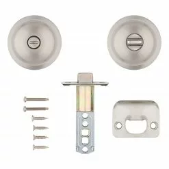 Reliabilt Door Knob Contractor Pack Nickel Baron Satin (6-Pack) Privacy No Deadbolt -Schlage Trade 43943757 scaled
