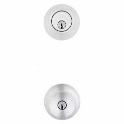 Reliabilt Pack Door Knob Gallo Stainless Steel Combo Keyed Entry Single Deadbolt -Schlage Trade 43943831