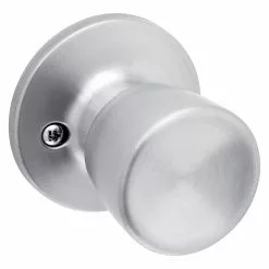 Gallo Reliabilt Door Knob Stainless Steel Passage No Deadbolt -Schlage Trade 43950428
