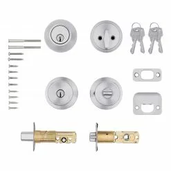 Reliabilt Pack Door Knob Gallo Stainless Steel Combo Keyed Entry Single Deadbolt -Schlage Trade 43950471 scaled