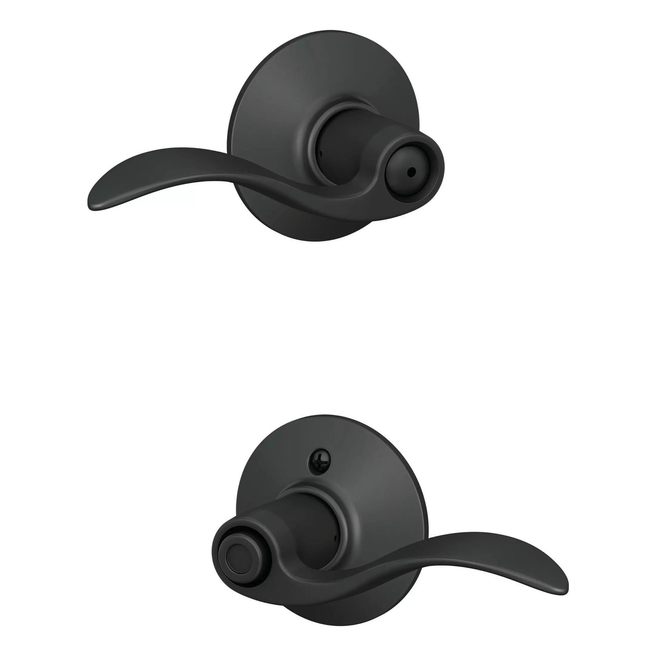Door Handle Universal Privacy Schlage Accent Matte Black 3 Door Handle Universal Privacy Schlage Accent Matte Black
