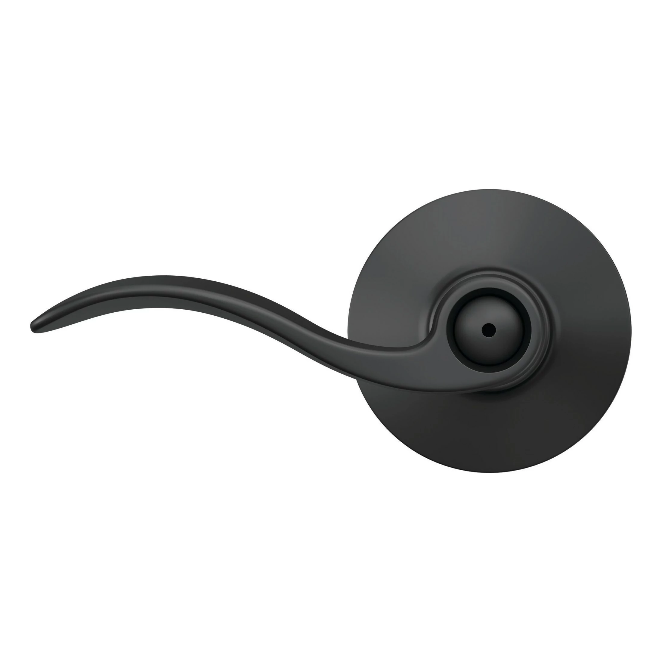 Door Handle Universal Privacy Schlage Accent Matte Black 5 Door Handle Universal Privacy Schlage Accent Matte Black - Image 3