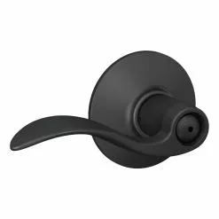 Door Handle Universal Privacy Schlage Accent Matte Black 11 Door Handle Universal Privacy Schlage Accent Matte Black -Schlage Trade 44082328