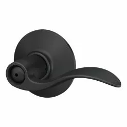 Door Handle Universal Privacy Schlage Accent Matte Black 12 Door Handle Universal Privacy Schlage Accent Matte Black -Schlage Trade 44082331