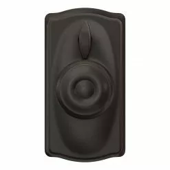 Schlage Door Keypad Camelot-Georgian Lock Bronze Aged Customizable Keying Electronic Lighted Knob Touchscreen Single Cylinder -Schlage Trade 44082934