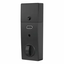 Schlage Door Matte Keypad Lock Touchscreen Customizable Built-In Keying Electronic Lighted Century Connect Deadbolt Z-Wave Single Cylinder Black -Schlage Trade 44083247