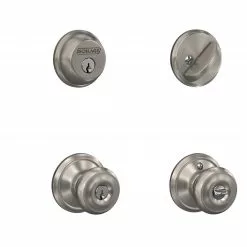 Pack Door Knob Schlage Fb50 Nickel Satin Combo Keyed Entry Single Deadbolt Georgian -Schlage Trade 44103277 scaled