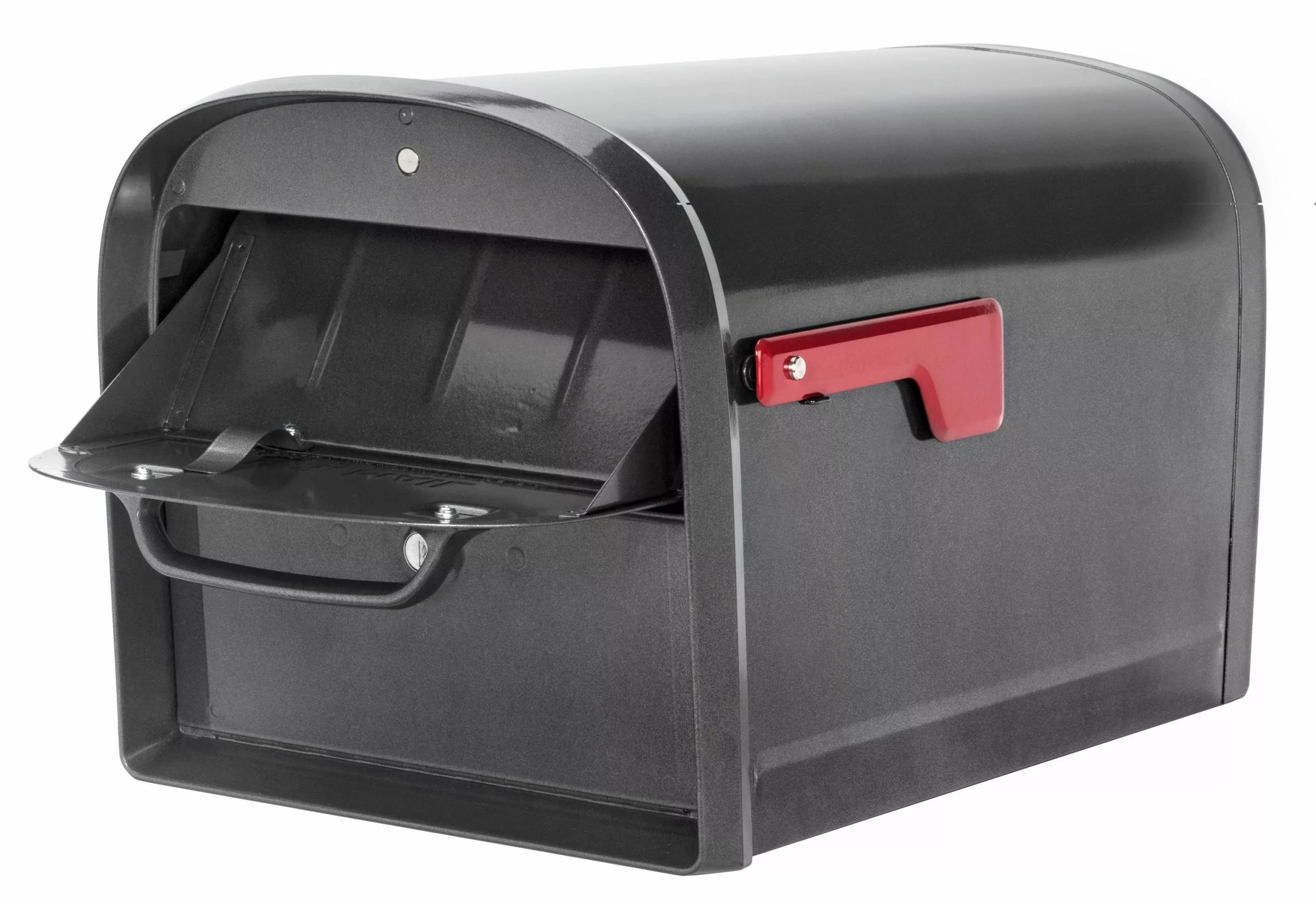 Mailbox, Mailbox Post Mount Oasis 360 Pewter Steel Large Locking Architectural 8 Mailbox, Mailbox Post Mount Oasis 360 Pewter Steel Large Locking Architectural - Image 6