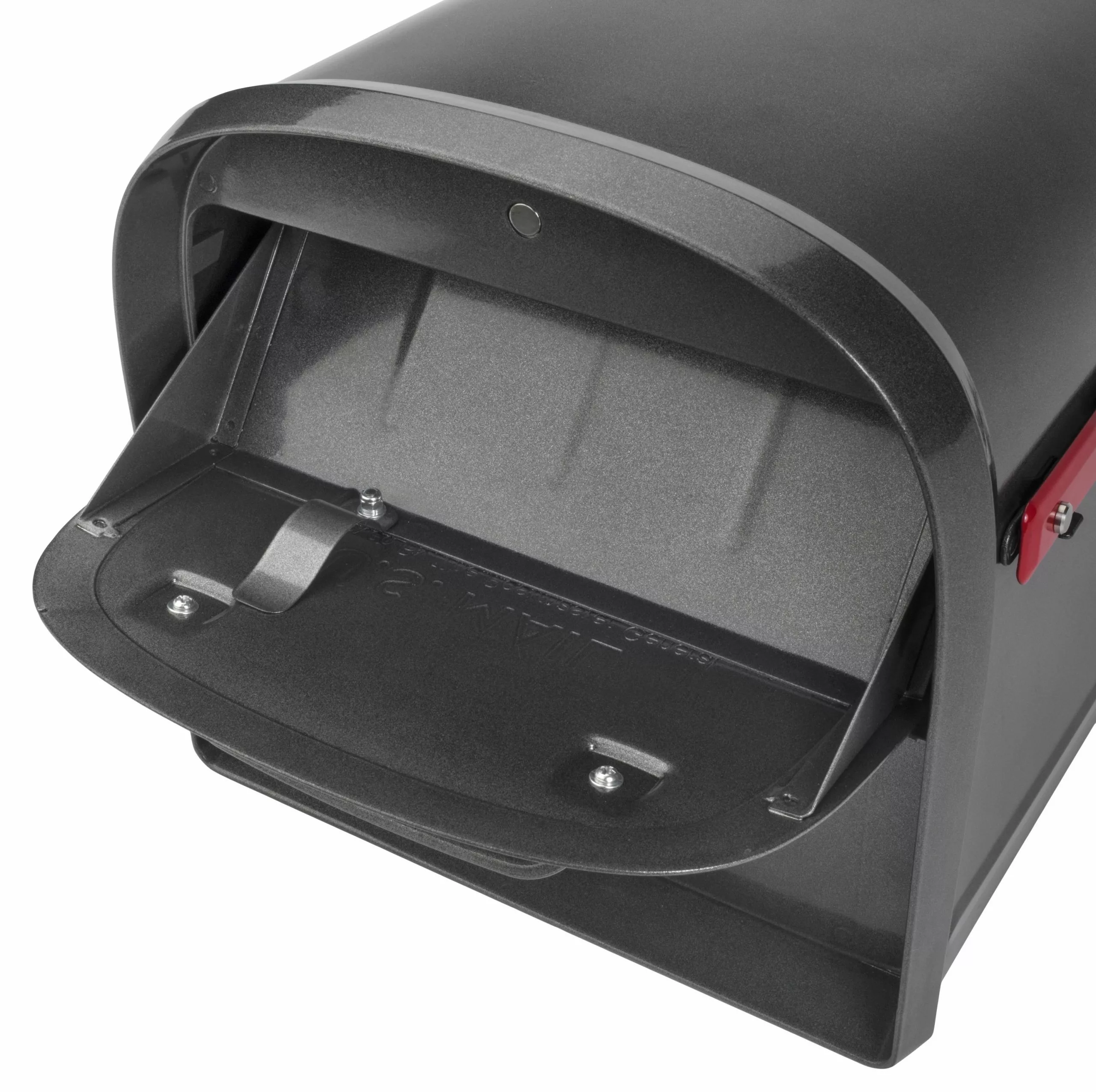 Mailbox, Mailbox Post Mount Oasis 360 Pewter Steel Large Locking Architectural 6 Mailbox, Mailbox Post Mount Oasis 360 Pewter Steel Large Locking Architectural - Image 4