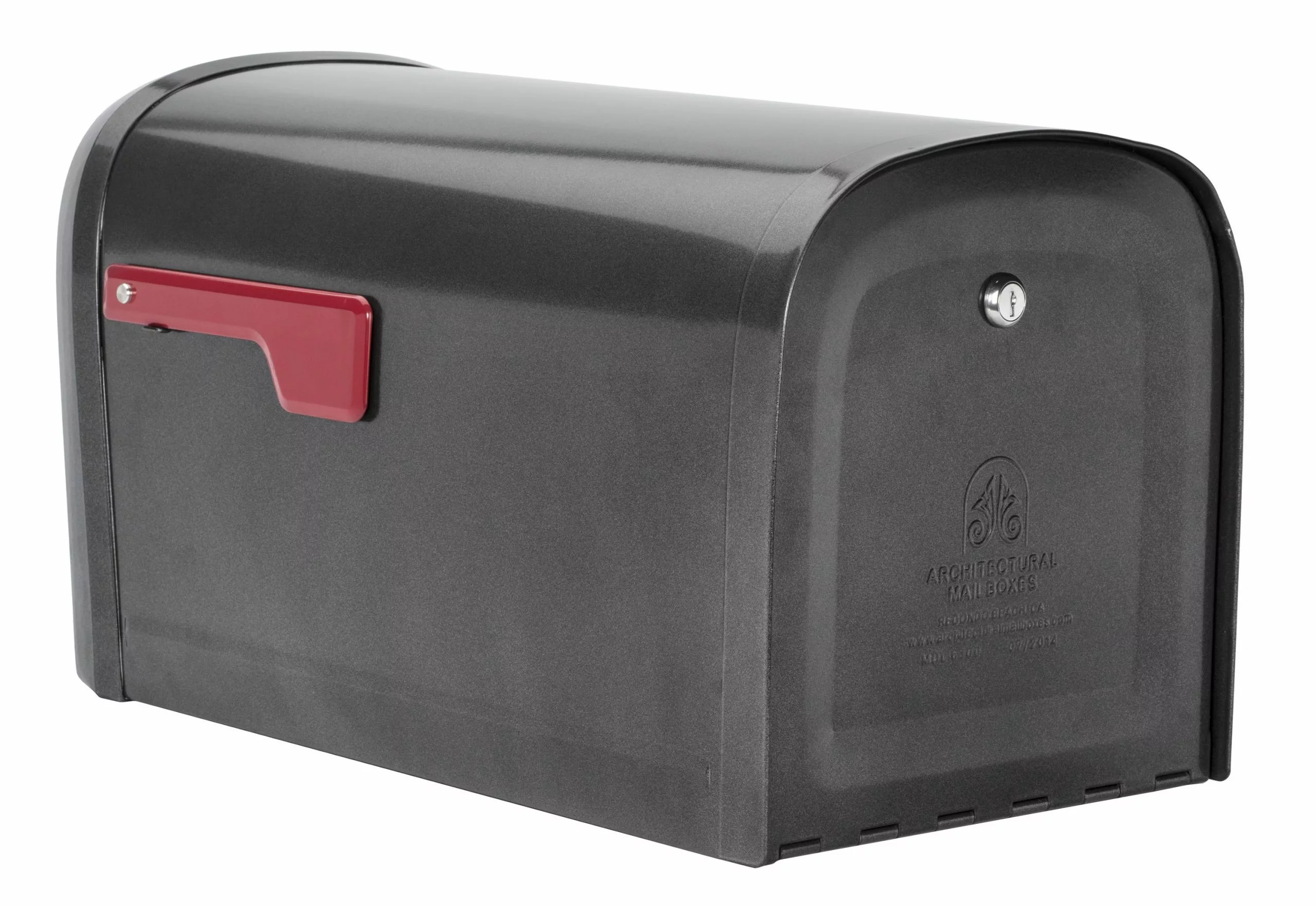 Mailbox, Mailbox Post Mount Oasis 360 Pewter Steel Large Locking Architectural 10 Mailbox, Mailbox Post Mount Oasis 360 Pewter Steel Large Locking Architectural - Image 8