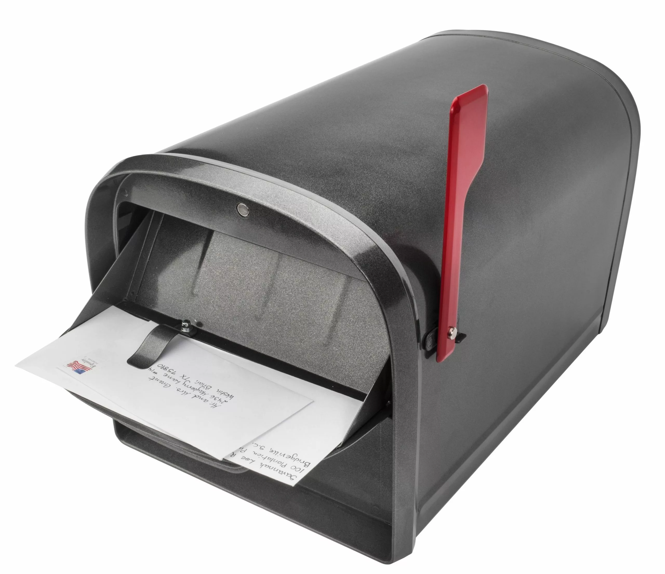 Mailbox, Mailbox Post Mount Oasis 360 Pewter Steel Large Locking Architectural 14 Mailbox, Mailbox Post Mount Oasis 360 Pewter Steel Large Locking Architectural - Image 12