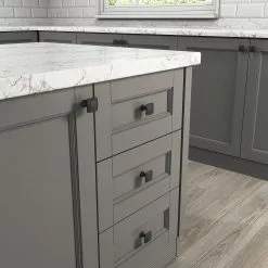 Allen + Roth Cabinet Knob Square Matte Black 22 Allen + Roth Cabinet Knob Square Matte Black -Schlage Trade 44260973 scaled