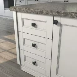 Allen + Roth Cabinet Knob Square Matte Black 25 Allen + Roth Cabinet Knob Square Matte Black -Schlage Trade 44260975 scaled