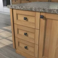 Allen + Roth Cabinet Knob Square Matte Black 24 Allen + Roth Cabinet Knob Square Matte Black -Schlage Trade 44260976 scaled