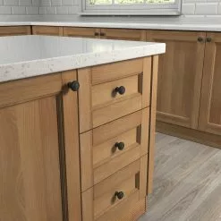 Cabinet Knob 1.25-In Gatehouse Round Contemporary Matte Black 10 Cabinet Knob 1.25-In Gatehouse Round Contemporary Matte Black -Schlage Trade 44261661 scaled