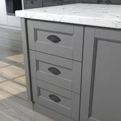 Allen + Roth Cup Drawer Pull 2-1/2-In Center To Center Arch Matte Black -Schlage Trade 44264269 scaled