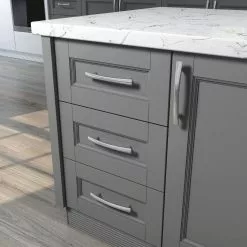 Allen + Roth Drawer Pull Arch Handle Nickel Satin 5-In Center To Center -Schlage Trade 44265024 scaled