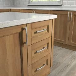 Allen + Roth Drawer Pull Arch Handle Nickel Satin 5-In Center To Center -Schlage Trade 44265027 scaled