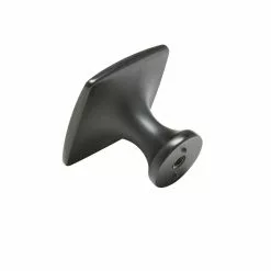 Allen + Roth Cabinet Knob Square Matte Black 18 Allen + Roth Cabinet Knob Square Matte Black -Schlage Trade 44458417
