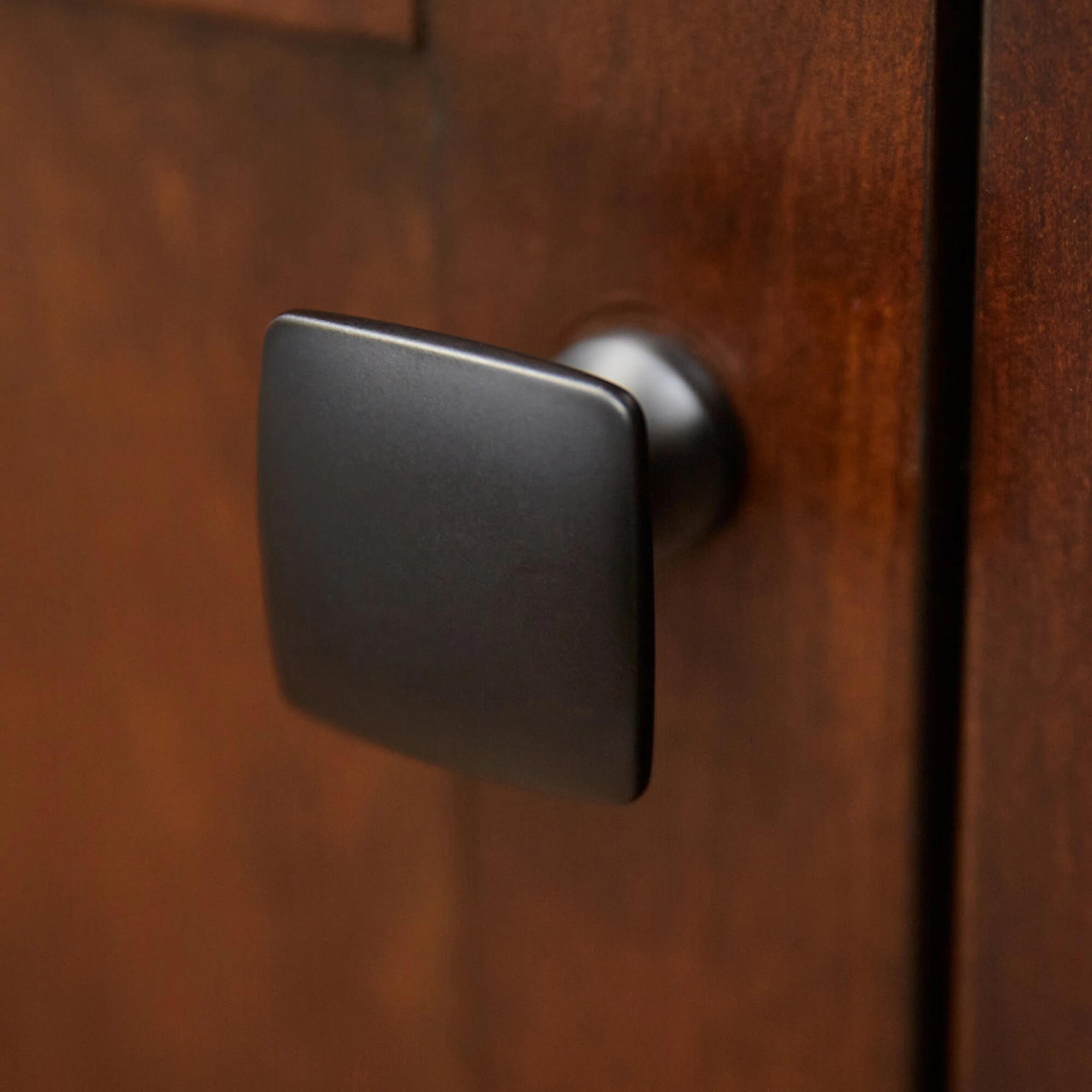 Allen + Roth Cabinet Knob Square Matte Black 6 Allen + Roth Cabinet Knob Square Matte Black - Image 4