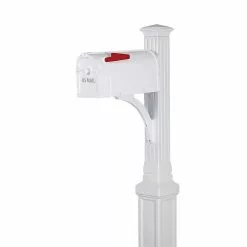 Lexington Postal Pro Kit Mailbox Polymer 4 X 4 Post White