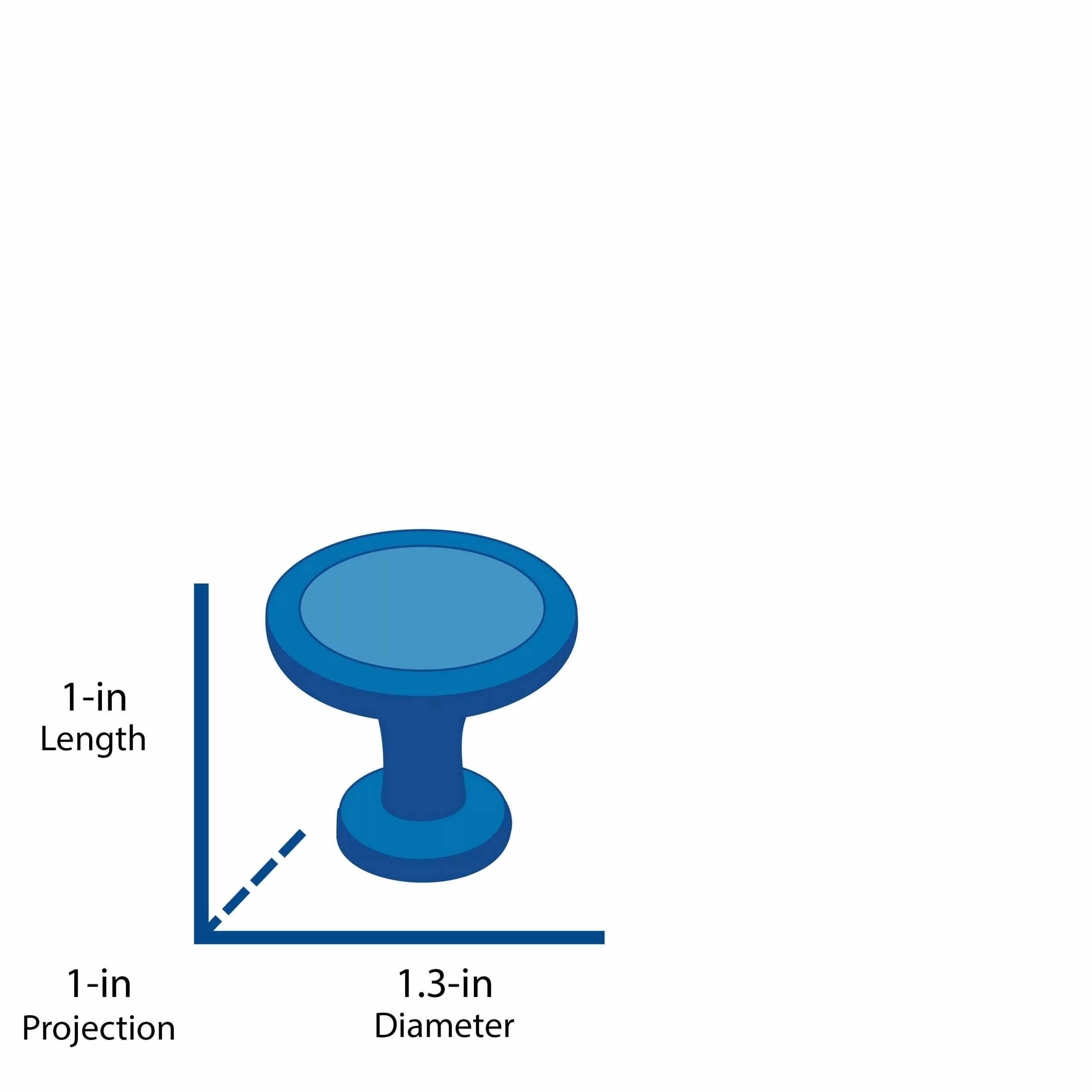 Allen + Roth Cabinet Knob Bronze 1.3-In Transitional Round Aged 7 Allen + Roth Cabinet Knob Bronze 1.3-In Transitional Round Aged - Image 6