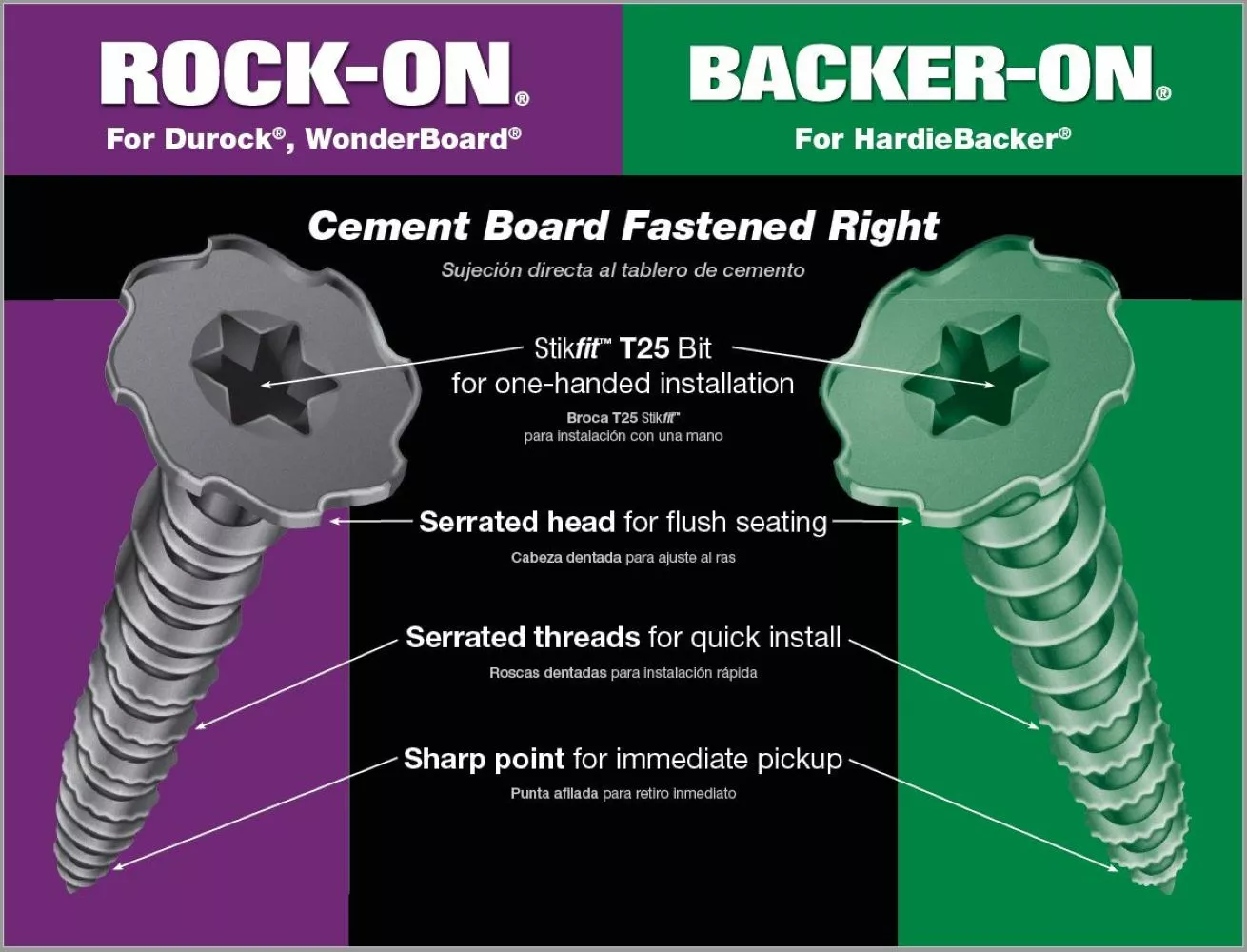 Backer-On Cement Board Star-Drive Screw Zinc-Plated (575-Count) X #9 1-5/8-In Interior 8 Backer-On Cement Board Star-Drive Screw Zinc-Plated (575-Count) X #9 1-5/8-In Interior - Image 6