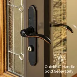 Larson Door Screen Door Handle Handleset Bronze Matching Quickfit Storm Aged -Schlage Trade 46456239
