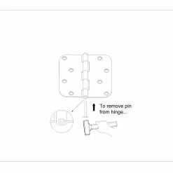 Door Hinge 5/8-In Radiu 4-In Mortise Gatehouse Black -Schlage Trade 46462898 scaled