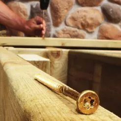 Grk Wood Screw Polymer-Countersinking X 2-1/2-In Interior Yellow #9 19 Grk Wood Screw Polymer-Countersinking X 2-1/2-In Interior Yellow #9 -Schlage Trade 46531741