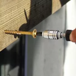 Grk Wood Screw Polymer-Countersinking X 2-1/2-In Exterior Yellow #9 -Schlage Trade 46542742